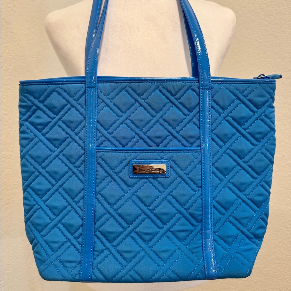 Vera Bradley Blue Quilted Tote Bag